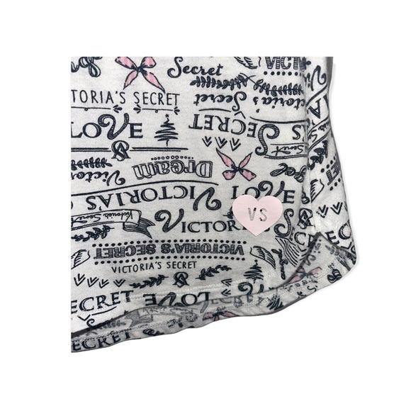 VICTORIA’S SECRET Pink & White Holiday Themed Nightshirt M - Picture 5 of 7